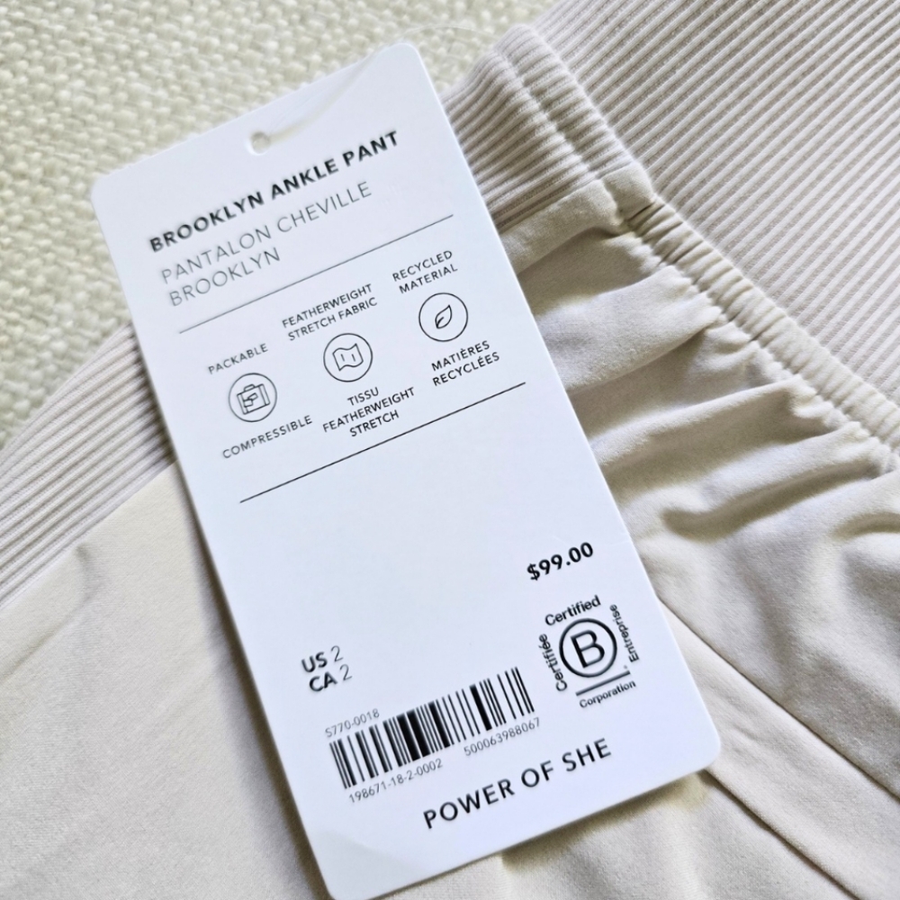 ATHLETA Brooklyn Ankle Pants Size 2 Abalone - Picture 7 of 7